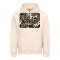 Sandshell Longhorn Pattern Urban Hoodie - CowhideDigitalArt