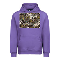 Tulip Longhorn Pattern Urban Hoodie - CowhideDigitalArt