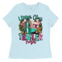 Baby Blue upper class trailer trash Ladies Tee - RanaPortraitStore