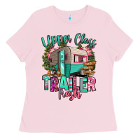 Bubblegum Pink upper class trailer trash Ladies Tee - RanaPortraitStore