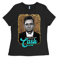 Black johnny cash Ladies Tee - AdoDesignShop