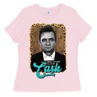 Bubblegum Pink johnny cash Ladies Tee - AdoDesignShop