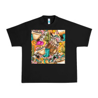 Black western cowgirl coffee cup with cowhide seamless pattern bbs Urban Heavy Tee - BundleAndBundleShop