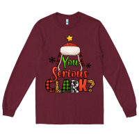 Burgundy you serious clark christmas tree Long Sleeve Tee - Jasminsmagicworld
