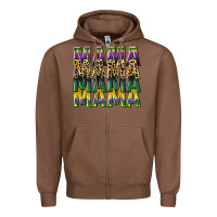 Chestnut mama mardi gras Zipper Hoodie - CowGirlArtShop