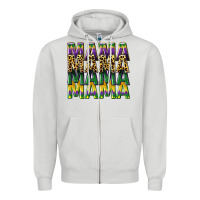 Dove Grey mama mardi gras Zipper Hoodie - CowGirlArtShop