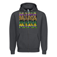 Smoke mama mardi gras Zipper Hoodie - CowGirlArtShop