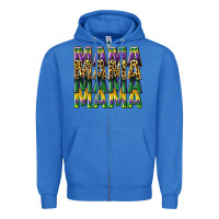 True Royal mama mardi gras Zipper Hoodie - CowGirlArtShop
