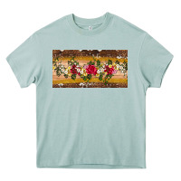 Arona western  leopardfloral licanse plate Heavy Core Tee - Artiststas