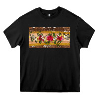 Black western  leopardfloral licanse plate Heavy Core Tee - Artiststas