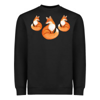 Black Three Little Foxes IN Fox Family I Gift Heavyweight Sweatshirt - Bettercallsaul