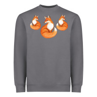 Three Little Foxes In Fox Family I Gift Heavyweight Sweatshirt | Teevron