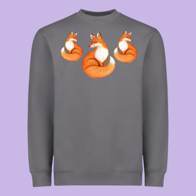 Three Little Foxes In Fox Family I Gift Heavyweight Sweatshirt Designed By Bettercallsaul