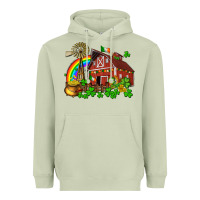 Matcha St. Patrick's farm with gold Heavyweight Hoodie - OliviaCreatesArt