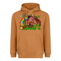 Meerkat St. Patrick's farm with gold Heavyweight Hoodie - OliviaCreatesArt