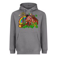 Storm St. Patrick's farm with gold Heavyweight Hoodie - OliviaCreatesArt
