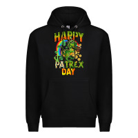 Black Happy St. Patrex Day Premium Hoodie - CowGirlArtShop