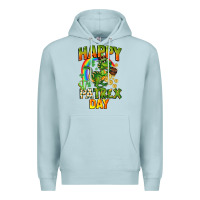 Blue Mist Happy St. Patrex Day Premium Hoodie - CowGirlArtShop