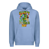 Colony Blue Happy St. Patrex Day Premium Hoodie - CowGirlArtShop