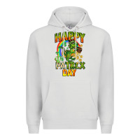Dove Grey Happy St. Patrex Day Premium Hoodie - CowGirlArtShop
