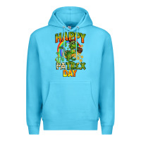 Ocean Blue Happy St. Patrex Day Premium Hoodie - CowGirlArtShop