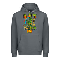 Rock Happy St. Patrex Day Premium Hoodie - CowGirlArtShop