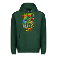 Sports Green Happy St. Patrex Day Premium Hoodie - CowGirlArtShop