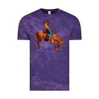 Cloud Purple cowboy rodeo Vintage Tee - JahusDesignShop
