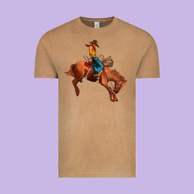 Cowboy Rodeo Vintage Tee Designed By Jahusdesignshop