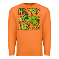 Carrot St. Patrick's Happy go lucky Premium Sweatshirt - OliviaCreatesArt