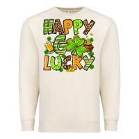 Sandshell St. Patrick's Happy go lucky Premium Sweatshirt - OliviaCreatesArt
