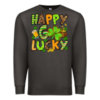 Smoke St. Patrick's Happy go lucky Premium Sweatshirt - OliviaCreatesArt