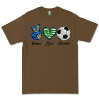 Cacao peace love soccer Premium Tee - BarkalooDesign
