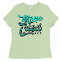 Matcha mama tried aztec turquoise Ladies Tee - AdoDesignShop
