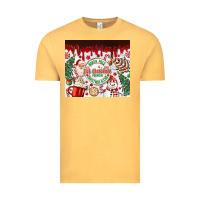 Vintage Mustard christmas hot chocolate Vintage Tee - MaliasSmallBusiness