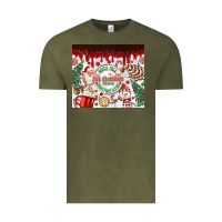 Vintage Olive christmas hot chocolate Vintage Tee - MaliasSmallBusiness