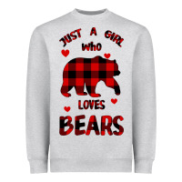 Just A Girl Who Loves Bears Heavyweight Sweatshirt | Teevron