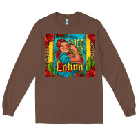 Chestnut hundred percent latina strong woman Long Sleeve Tee - Jasminsmagicworld