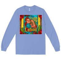 Colony Blue hundred percent latina strong woman Long Sleeve Tee - Jasminsmagicworld