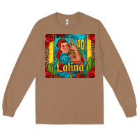 Toasted Coconut hundred percent latina strong woman Long Sleeve Tee - Jasminsmagicworld