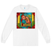 White hundred percent latina strong woman Long Sleeve Tee - Jasminsmagicworld