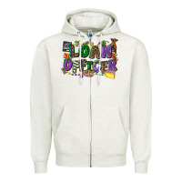 Oatmeal Heather loan officer mardi gras cowgirl Zipper Hoodie - CowGirlArtShop