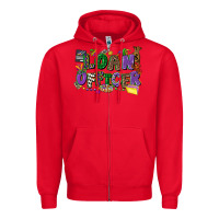 Red loan officer mardi gras cowgirl Zipper Hoodie - CowGirlArtShop