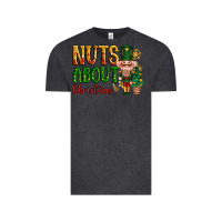Vintage Black Nuts about Christmas Nutcracker Vintage Tee - NancyCooperArtShop