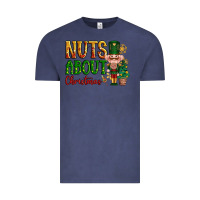 Vintage Denim Nuts about Christmas Nutcracker Vintage Tee - NancyCooperArtShop