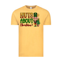 Vintage Mustard Nuts about Christmas Nutcracker Vintage Tee - NancyCooperArtShop