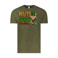 Vintage Olive Nuts about Christmas Nutcracker Vintage Tee - NancyCooperArtShop