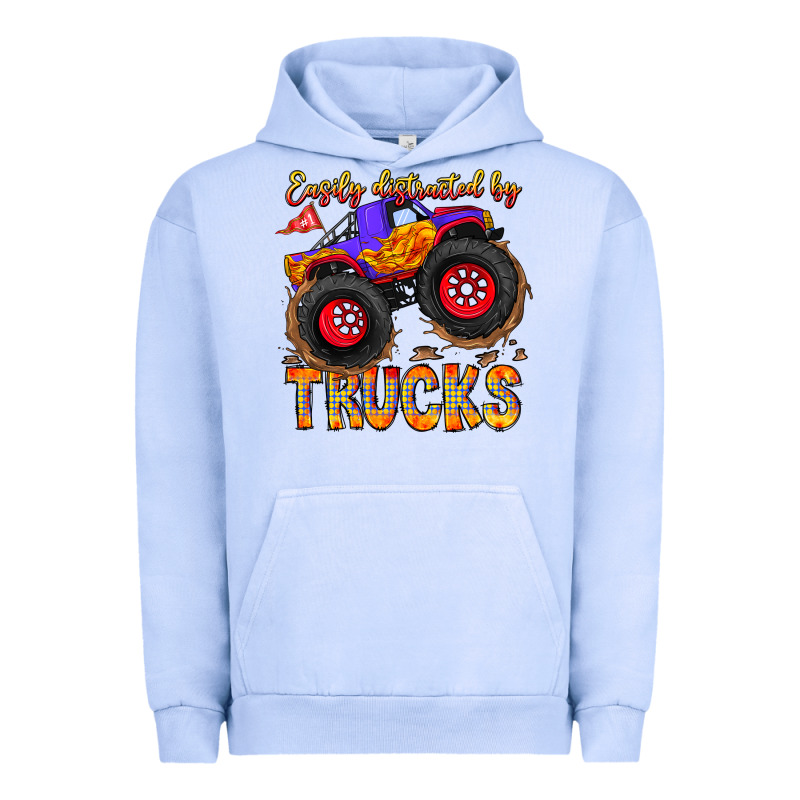 Easily Distracted By Trucks Urban Hoodie by CowhideDigitalArt | Teevron