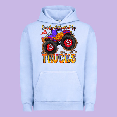 Easily Distracted By Trucks Urban Hoodie Designed By Cowhidedigitalart