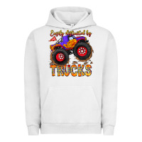 Pigment Lunar Rock Easily Distracted By Trucks Urban Hoodie - CowhideDigitalArt